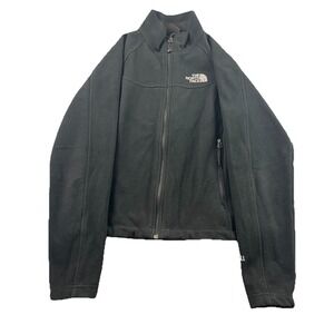The North Face Windwall Jacket Women's Sz Small Black Full Zip Logo Embroidered